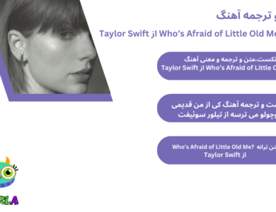 متن و ترجمه آهنگ Who’s Afraid of Little Old Me? از Taylor Swift